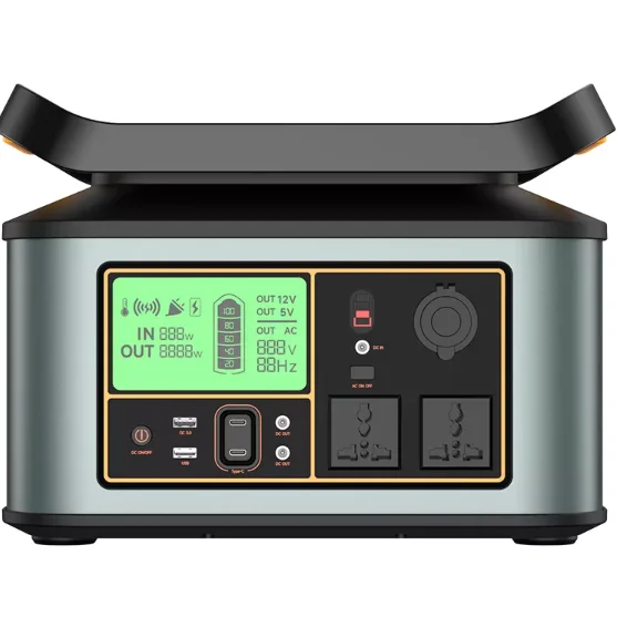 DC12-30V/5A outdoor home solar energy system AC 110V 220v lithium solar backup 1000W portable power station