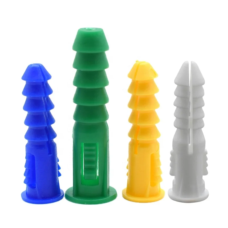 Plastic Wall Plug Plastic Anchor 6Mm 8Mm 10Mm Plastic blue yellow white anchor 10X160 Factory Wholesale