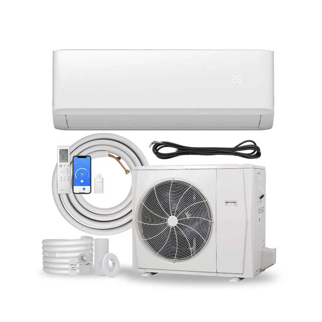 USA Market DC Inverter Heat Pump AC Wall Mounted Ductless Air Conditioner System WIFI Control Household Mini Split Unit