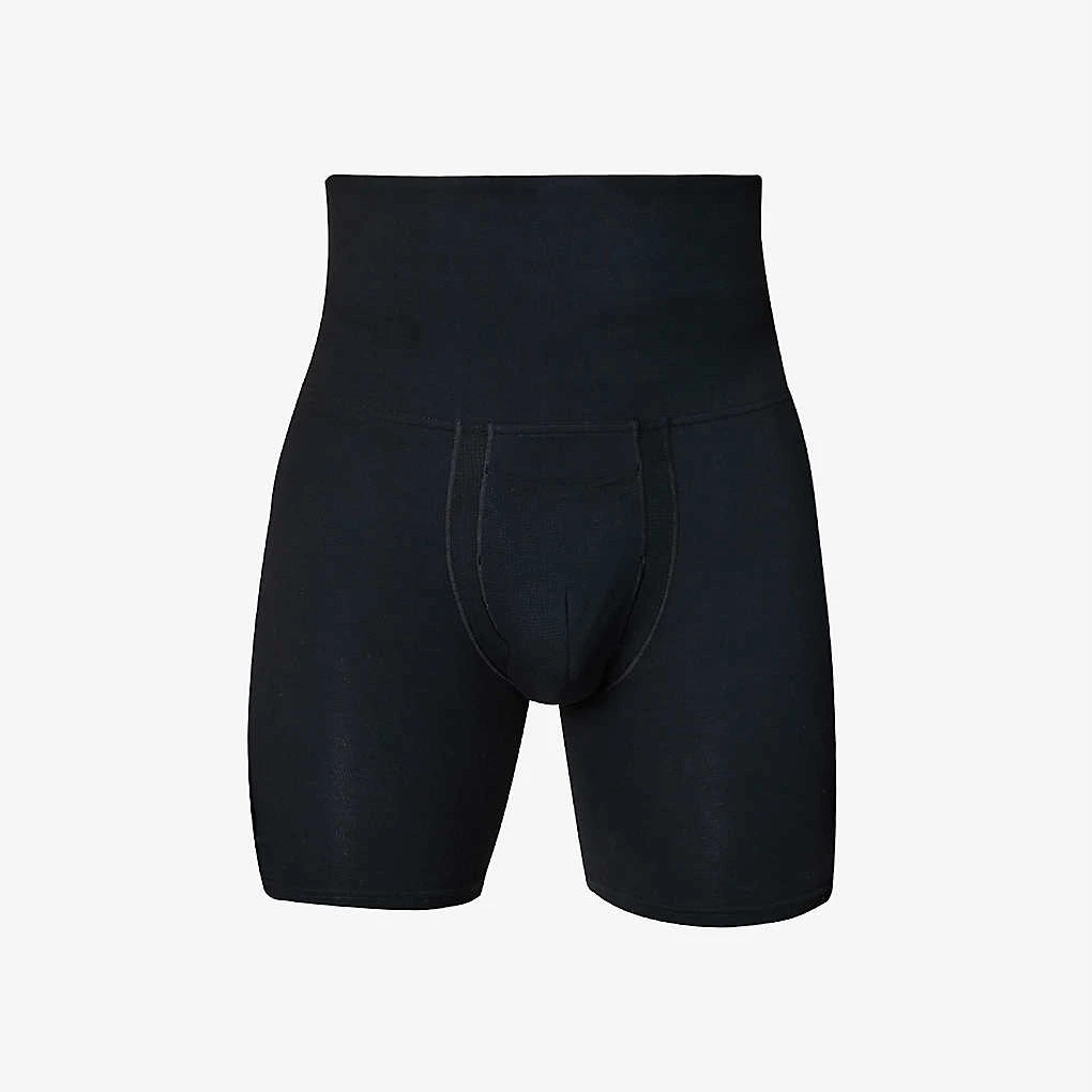 2022 Low MOQ OEM Men High Rise Waist Mid Thigh Shaper Panties Waist Trainer Bodysuit Shapewear Comfy Shaper Shaping Short Brief