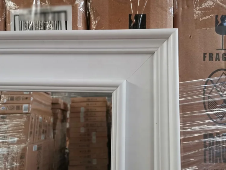 2022 New arrivals shabby chic vintage decorative mirrors luxury design with PS plastic frame