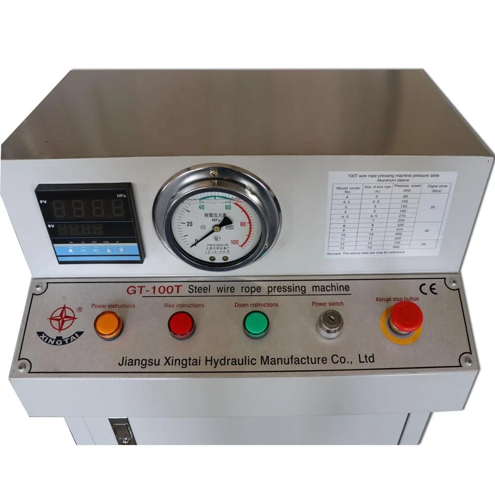 CE hydraulic steel Wire Rope Sleeve Press Machine