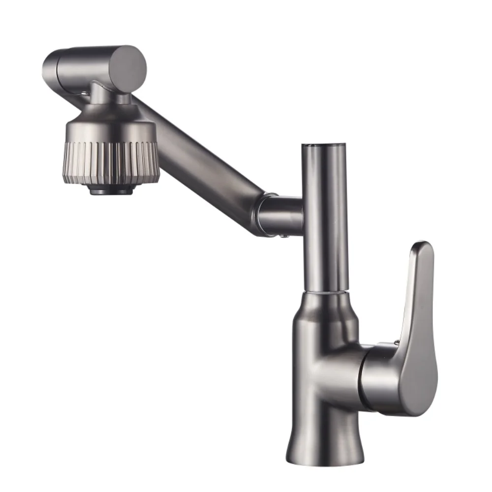 Лидер продаж современный черный хромированный Выдвижной латунный никелевый кран для ванной комнаты с опрыскивателем