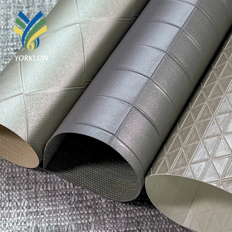WIS 058-083 Free Sample Water proof Vinyl PVC Leather Wallpaper  Wall paper Rolls