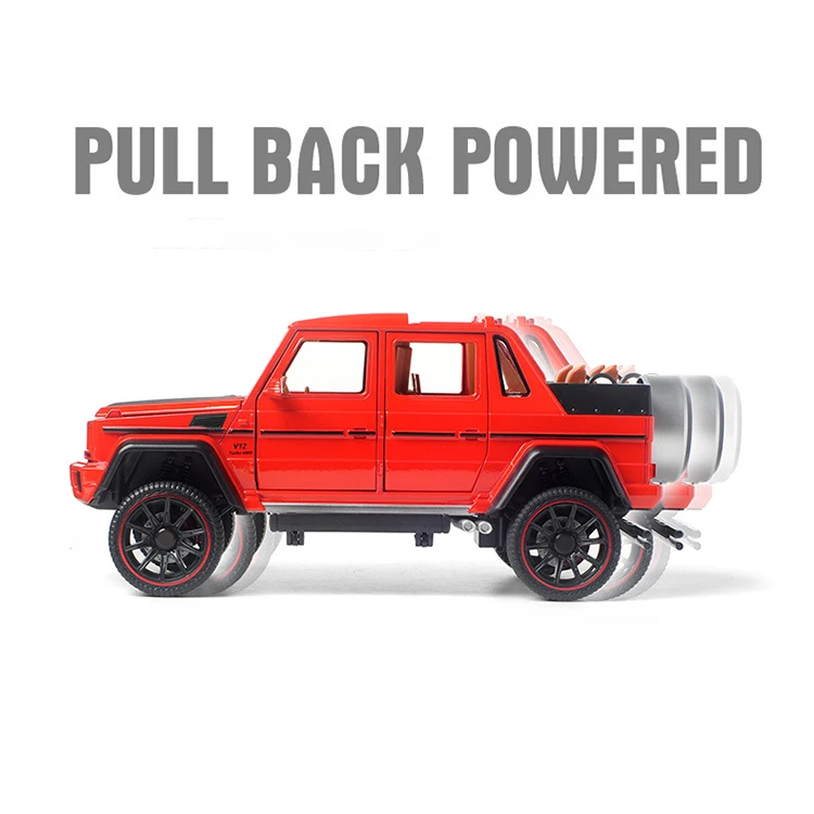 High Quality Simulation Vehicle Model Light Sound Pull Back Diecast Alloy Open Car Toys
