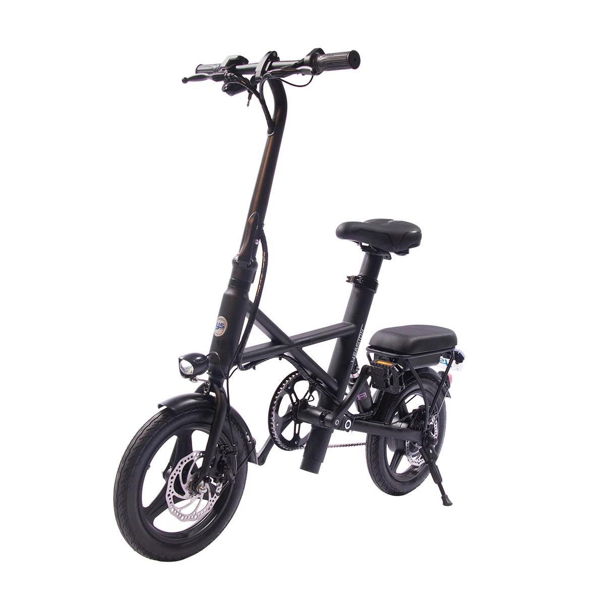 New arrivals 14inch wheel foldable folding E bike 36V/7.5Ah two seat electric bicycle 350W high power electric city bike