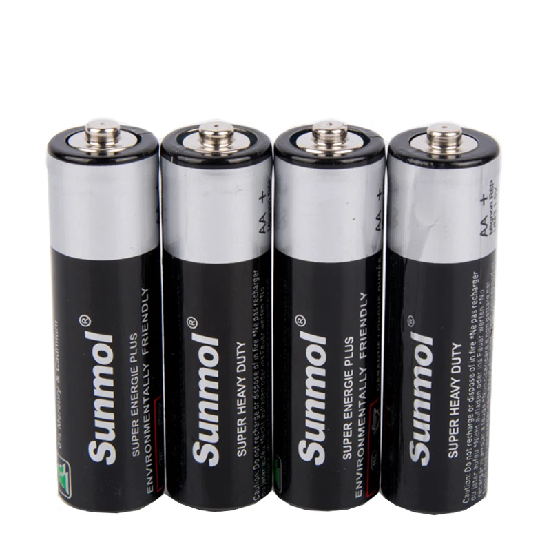 60pcs 1 lot Size 5 AA R6 UM-3 1.5V Dry Carbon Battery No Leakage Oil 1.5 Volt Batteries Free samples