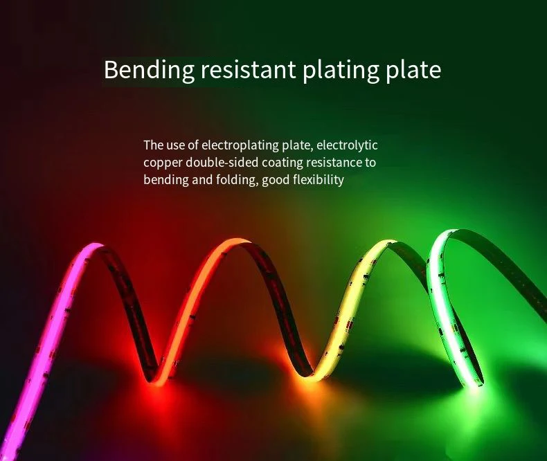 Flexible RGB COB LED Strip DC 12V 24V  for  TV BackLight Room Bar Decoration Led Light Tape