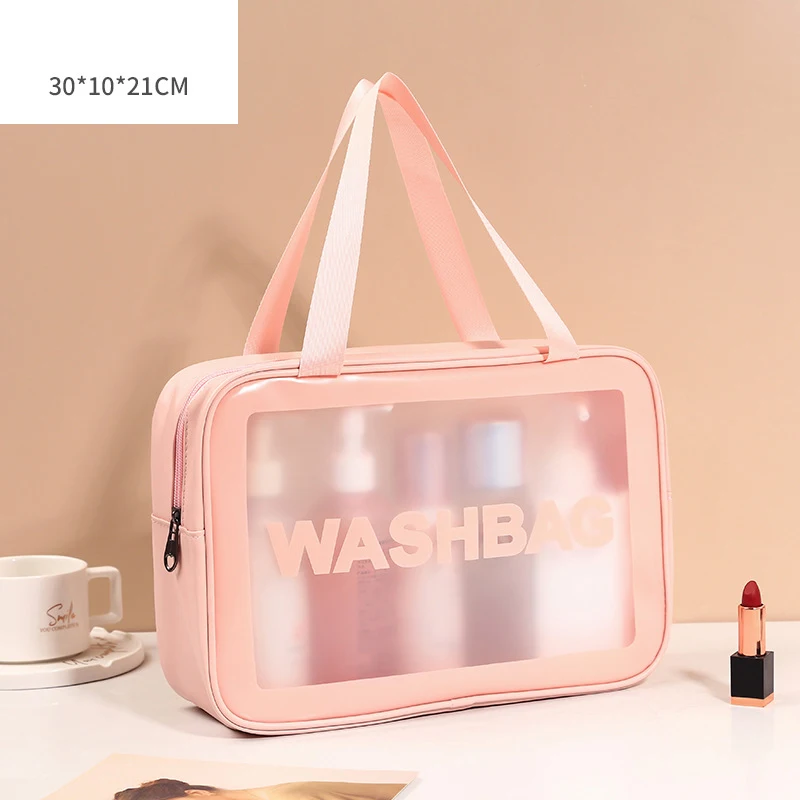 Brand New Custom Leather Velvet Pu Logo Canvas Cosmetics Bags Transparent Nylon Cosmetic Bag