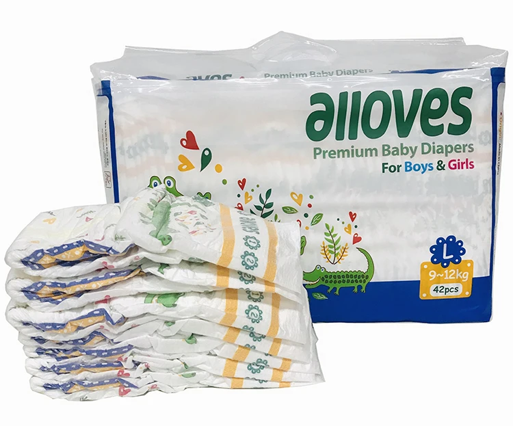 Free Sample Soft Breathable Absorption Baby Diaper with Leak Guard Bulk Sale for Babies