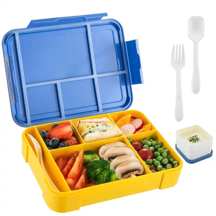 New Products 2023 Custom 1330ml Sublimation Microwave Safe Spill Proof Plastic School Lunch Box For Adult Kids