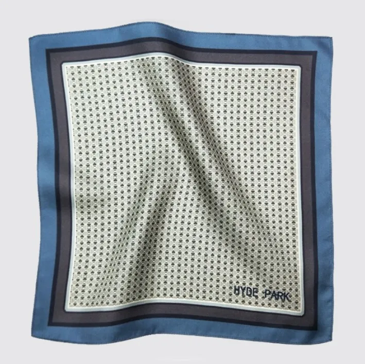 
custom print silk pocket square for designers 