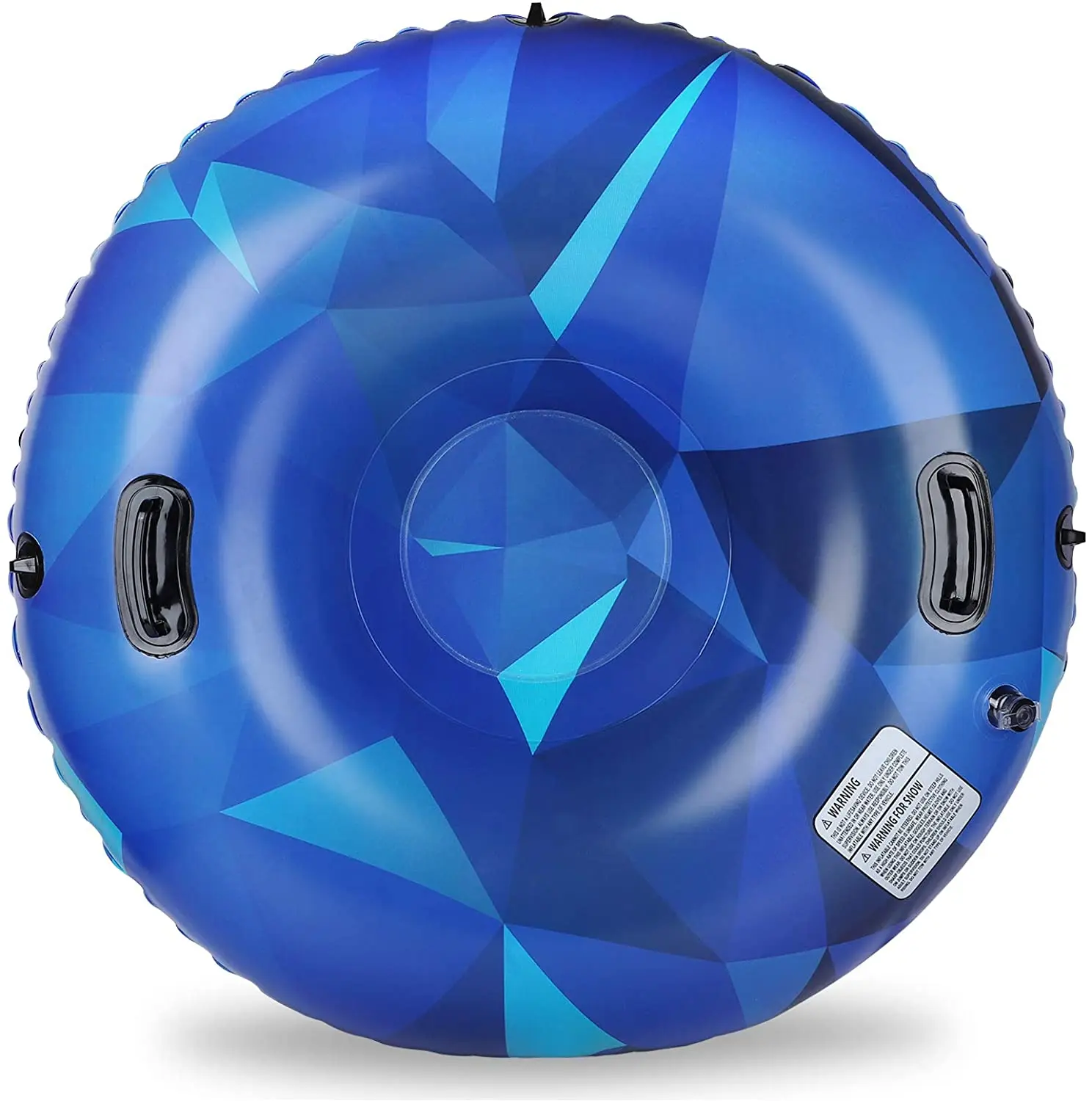 heavy duty hard bottom inflatable snow sled/tube with Strong Handles for Kids and Adults