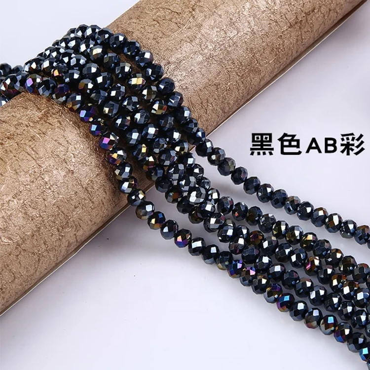 Wholesale top quality fashion crystal glass Faceted beads for diy jewelry making