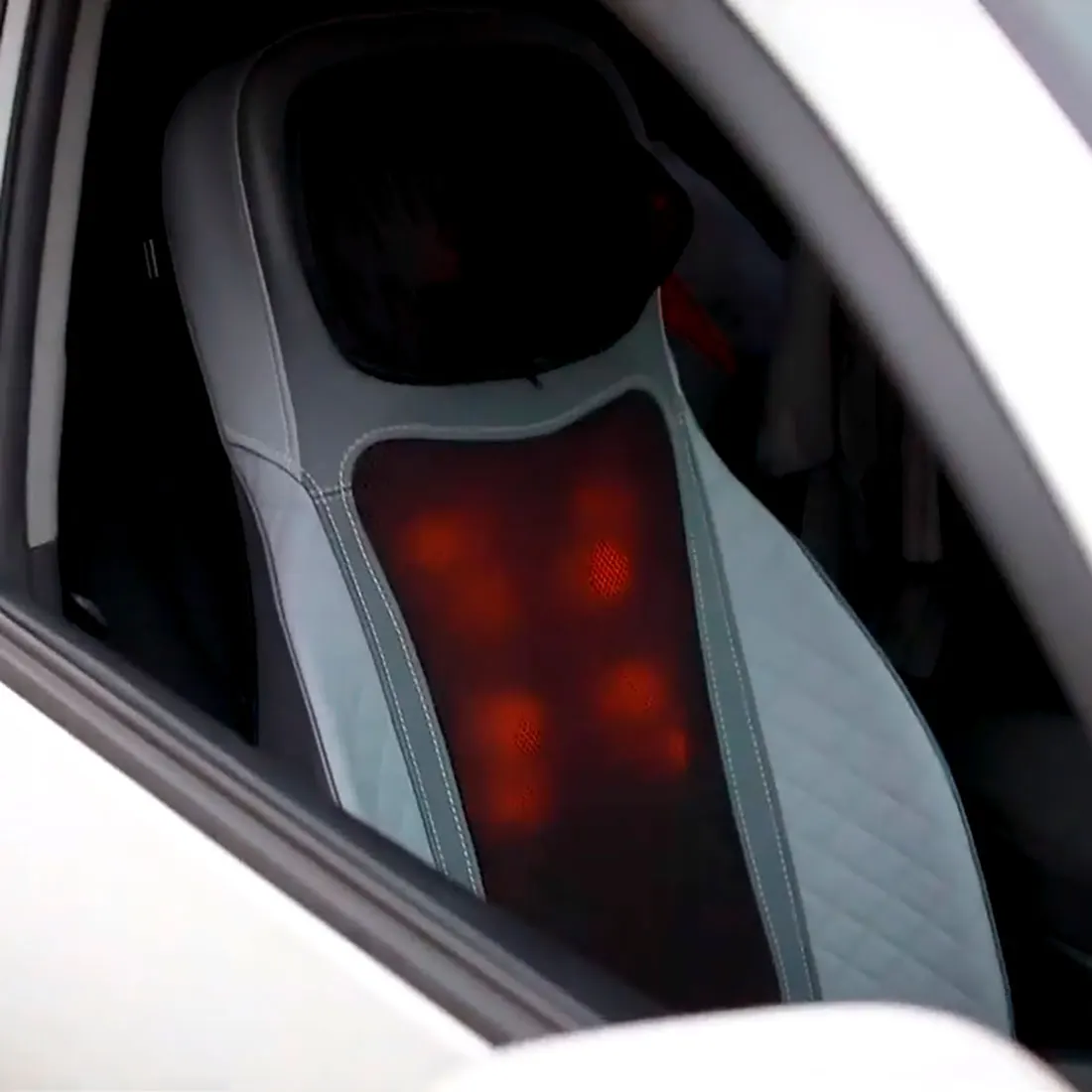 Whole Vibration Car Seat Massage Cushion with Heating Function for Car Home Office Use, Full Body Massage Mat