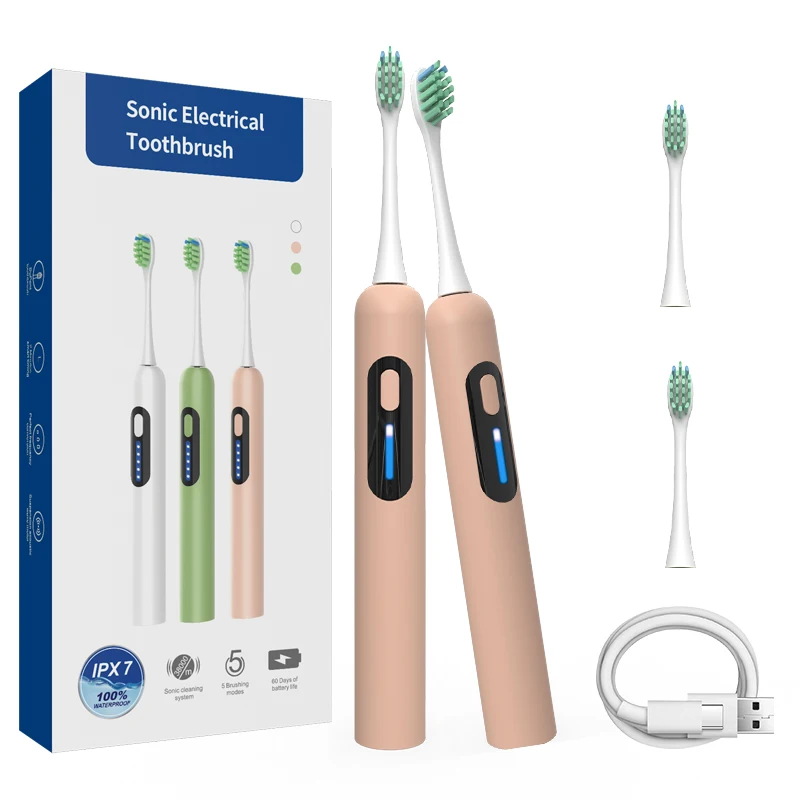 New Electric Adult Deep Cleaning Ultrasonic Head Rechargeable Wholesale Electric Toothbrush for Adult