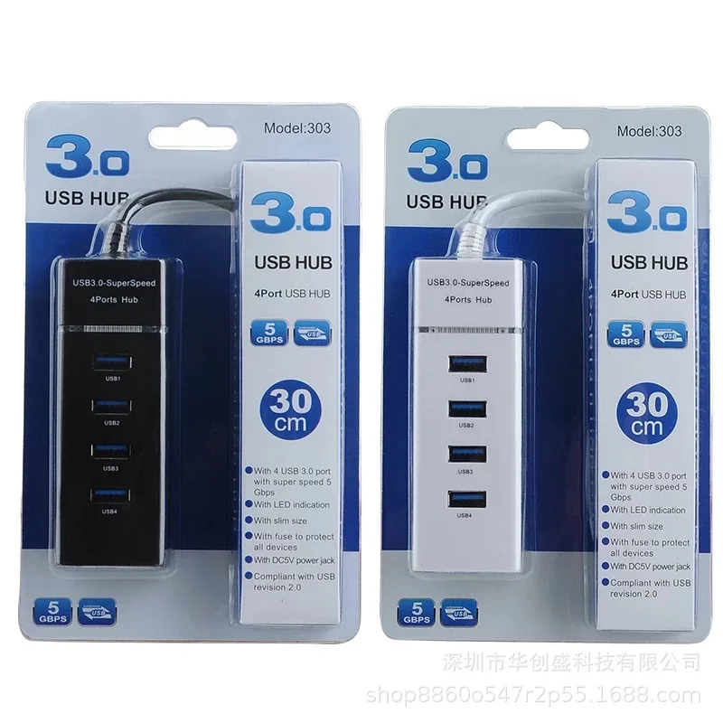 
High Speed USB 3.0 stable transmission 1 in 4 out USB 3.0 Hub 4 Port USB Hub Splitter adapter 