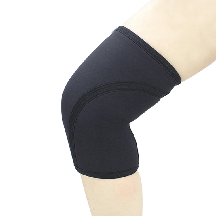 Manufacturer thickening neoprene nylon knee lift weight squat strength training knee pads