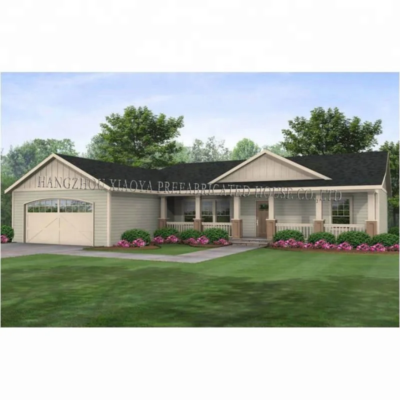 Лидер продаж, Светлая стальная конструкция для виллы, готовый сборный деревянный дом