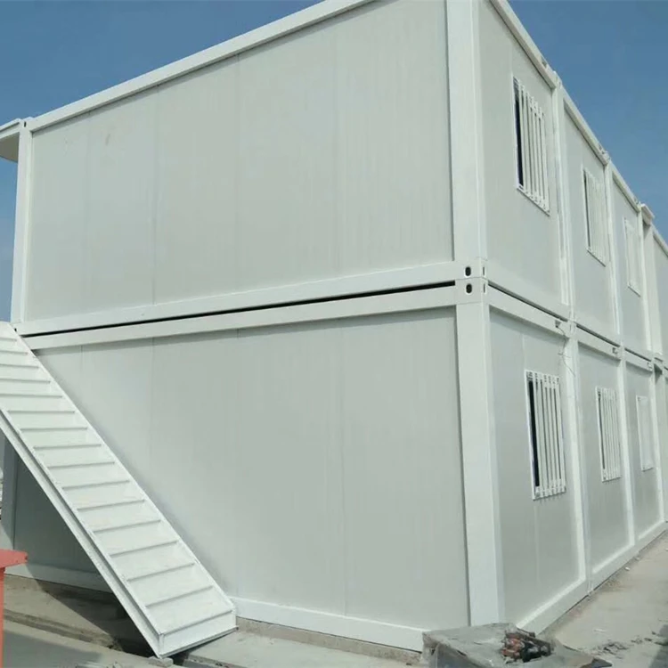Quickly installation prefab folding flat pack storage container dormitory labor camp accommodation house in Singapore