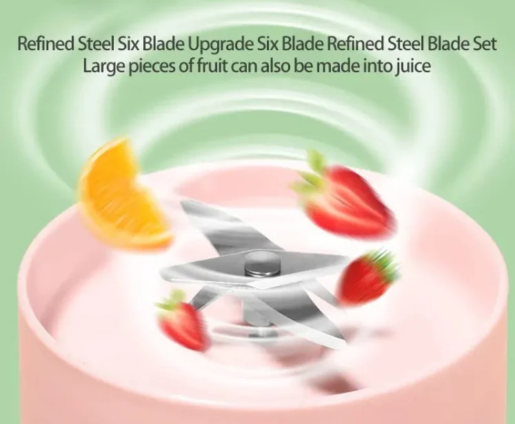 2023 Summer Hot Selling Mini Juice Water Stirring Mixer Cup USB Rechargeable Portable Electric Fruit Juicer Blender Handheld Cup