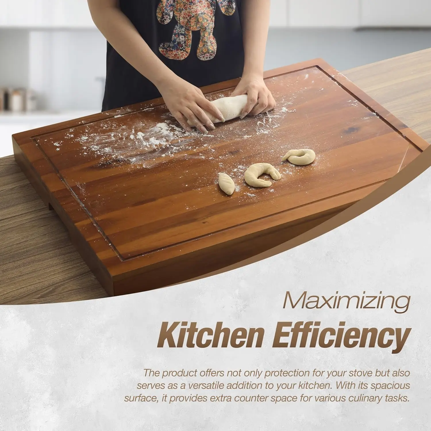 Acacia Panels For Gas Stoves Electric Stove Burners Stove Top Covers Counters And Decorative Trays Wooden Kitchen Sink Covers