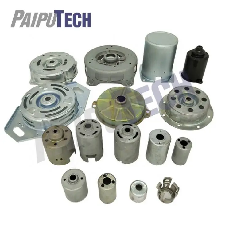 Customized Precision Progressive Stamping Stepping Motor Shell Deep Drawn Sheet Metal Stamping Motor Housing