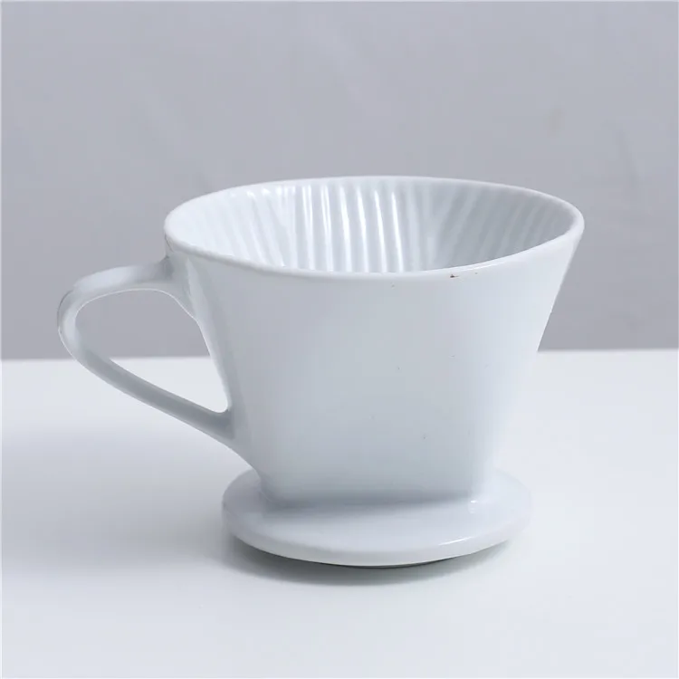 New product hot sale custom size home hotel uesd coffee funnel ceramic coffee dripper
