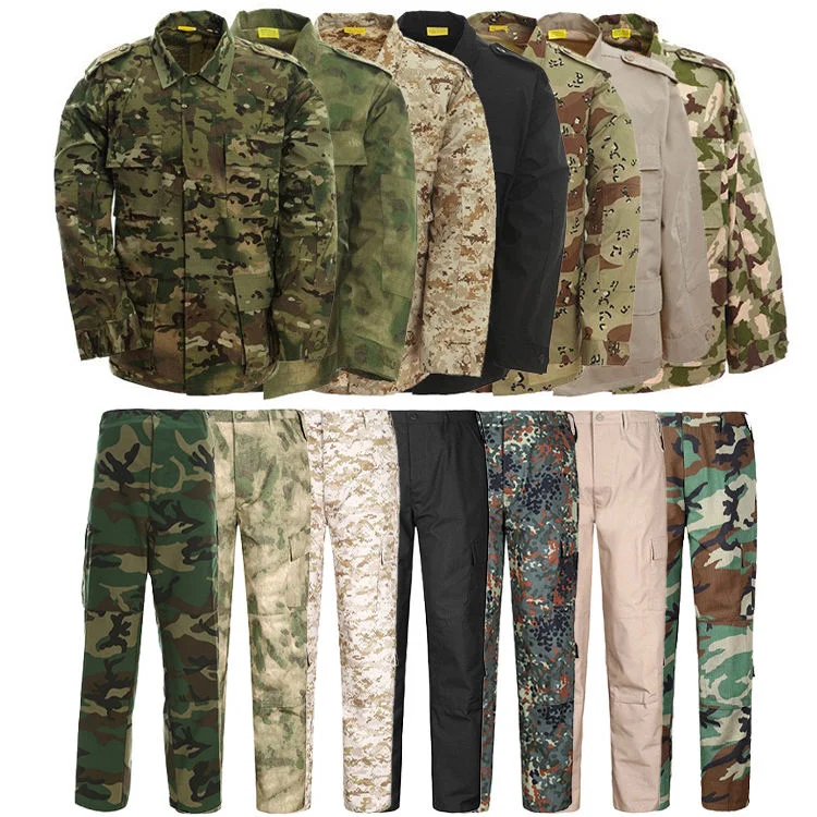 Wholesale Tactical Suit Shirt Pants Camouflage Outdoor Training Combat Uniform For Men