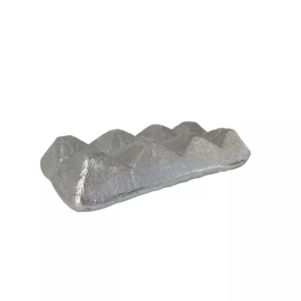 Hot Sale Metal Zinc Ingot Lumps High Density 99.99% 99.999% Zinc Ingot