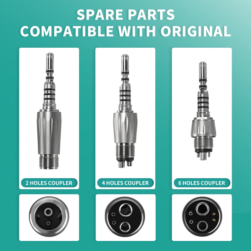 K9000 4 Holes Water Spray High Speed Optic Fiber Dental Handpiece With Coupling