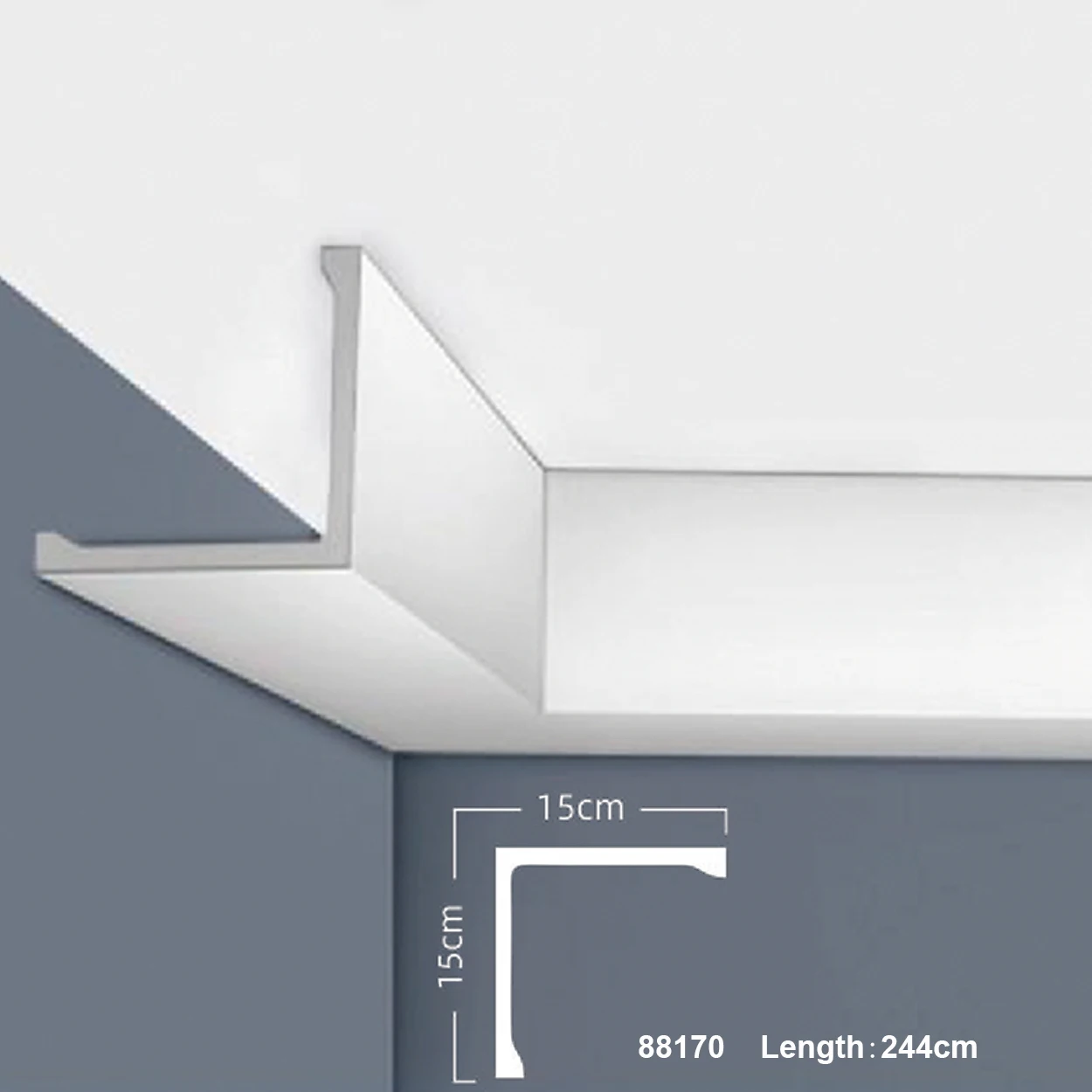 Auuan European Luxury Craft PS Moulding Ceiling Cornice for Home Decoration pu cornice malaysia