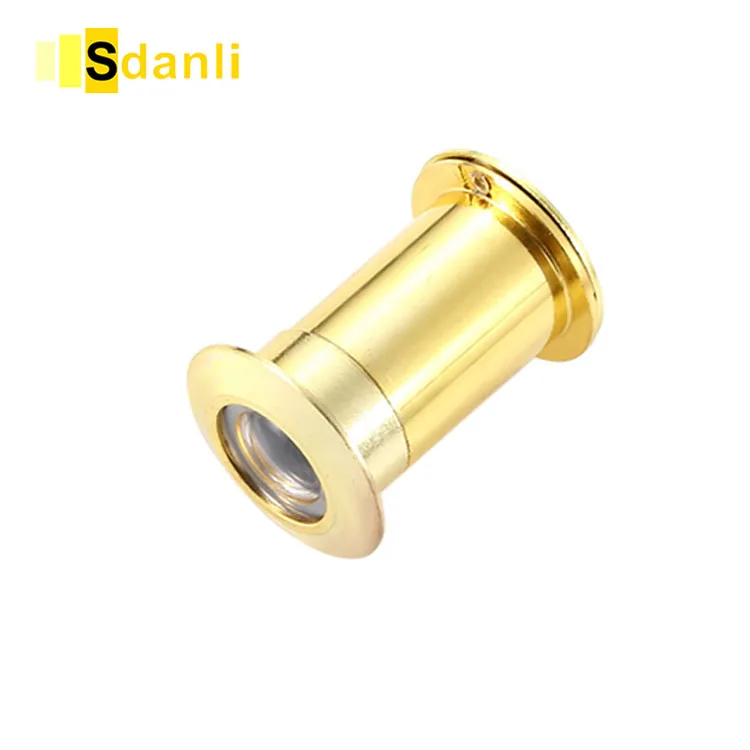 High Quality Zinc Alloy Brush Nickel Cat Eye Hole Door Peep Hole Adjustable Door Viewer For Hotel