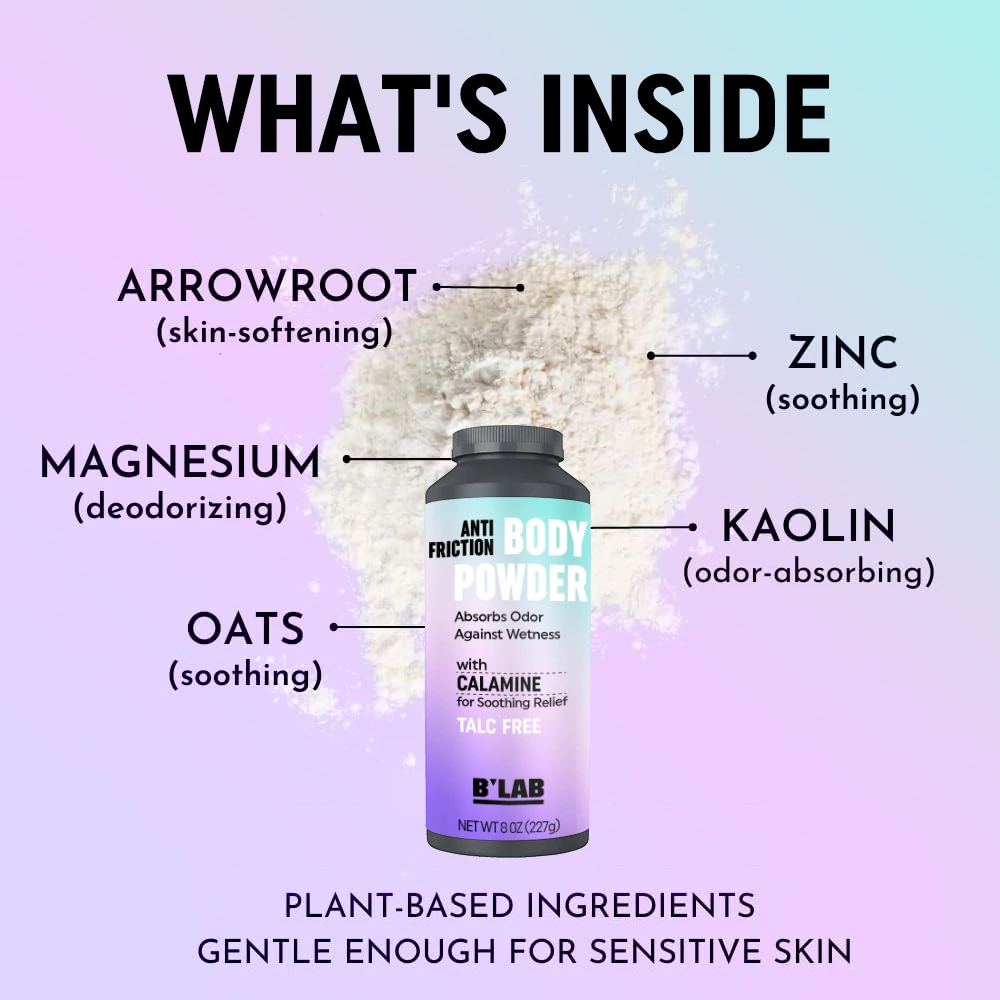 OEM/ODM Talc-Free Body Powder, Soothing Skin, Refreshing, Long-Lasting Oil Control, Gentle, Anti-Chafing Sweat-Absorbing Powder