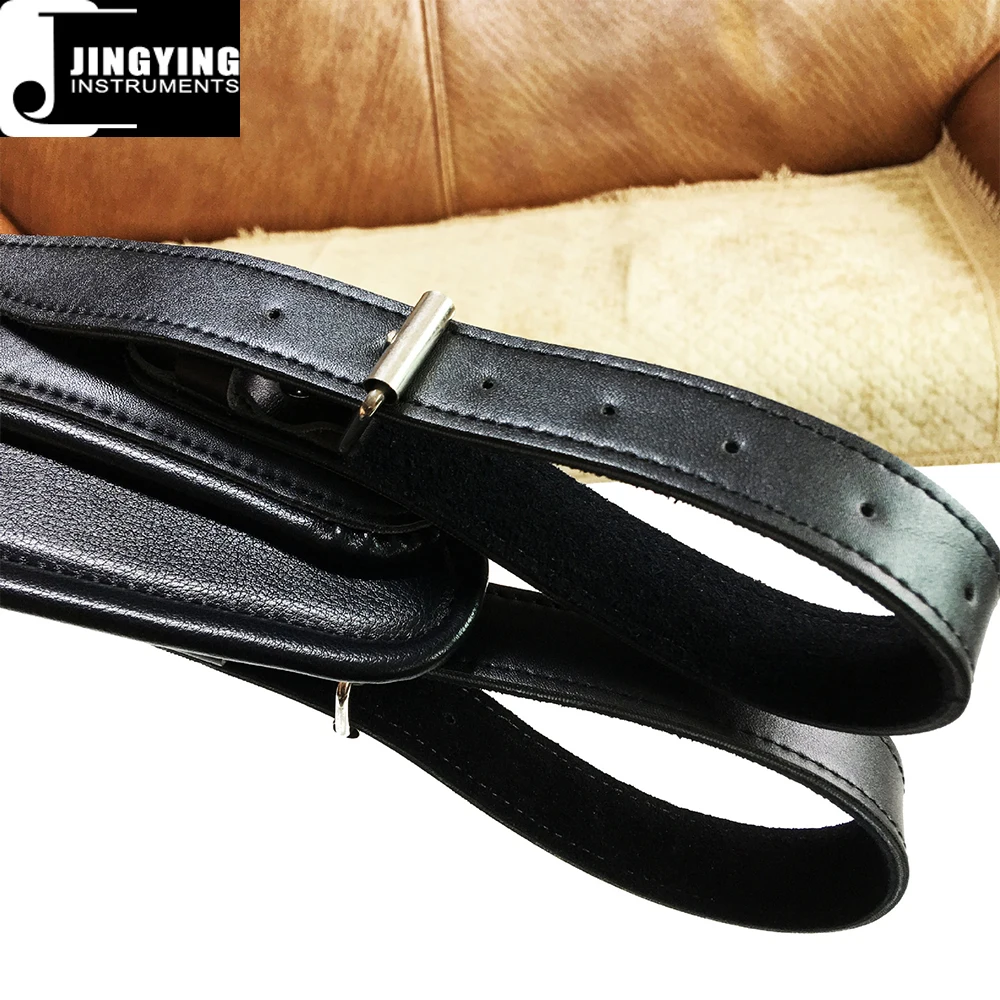 2022 Jingying Music Instrument Accessories,Black Leather Tuba Straps
