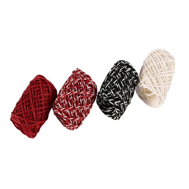 38mm paper raffia ribbon egg roll for holiday