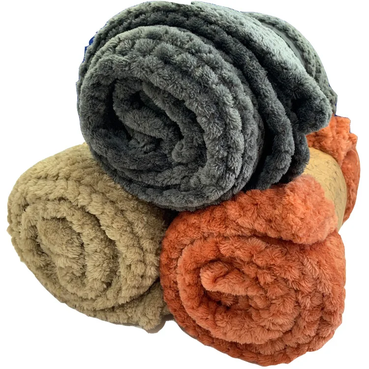 Flannel blanket Explosion Proof Flannel Solid Color Blanket Flannel