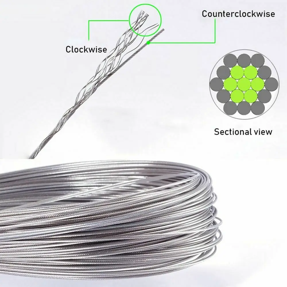 Support Customized Bicycle Spare Parts Cg125 Brake Cable Inner Wire Cable 1*19 1.5mm