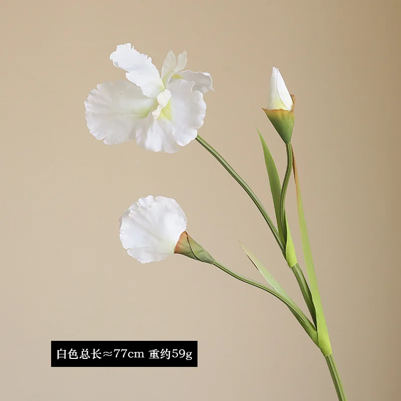 Cross-border simulation 3 fork Alice iris wedding hall floral decoration artificial flower model room ornament iris orchid