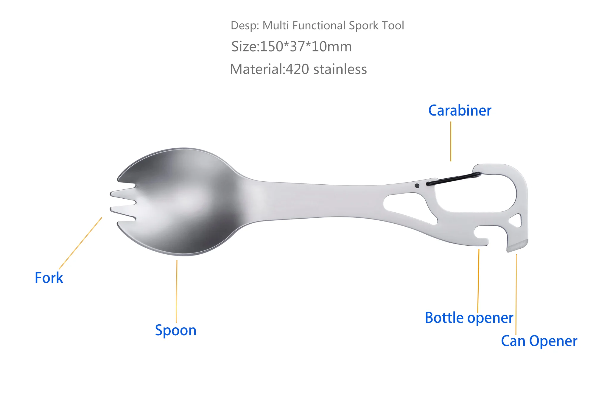 Yangjiang Top-ranking Suppliers Stainless Steel Multi Tool Hiking Survival Camping Bbq Tools
