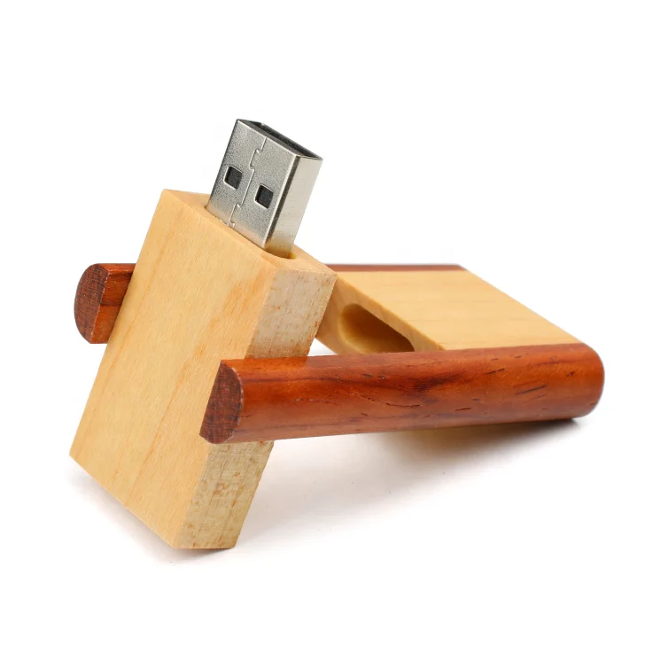 Factory directly Twist Wooden USB Pen 4GB 8GB 16GB 32GB memory disk Swivel USB 2.0 Flash Drive
