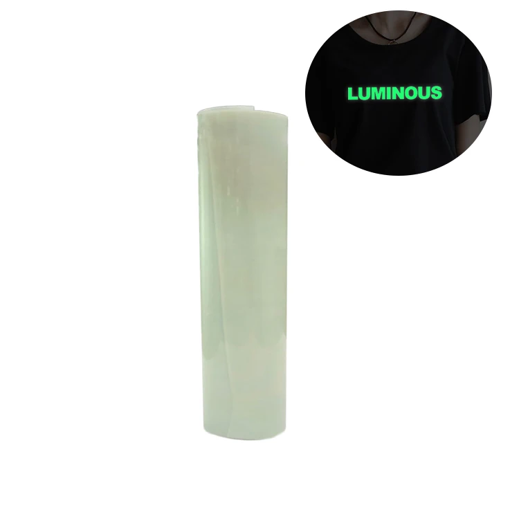 Factory Good Price Green Glow In The Dark Heat Transfer Vinyl Flex