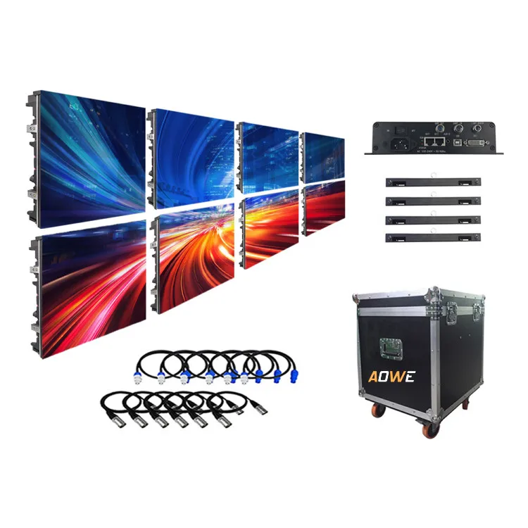 Complete system LED Video Wall P2.6 P3.91 outdoor Rental LED wall panel waterproof stage LED Video Wall panel price