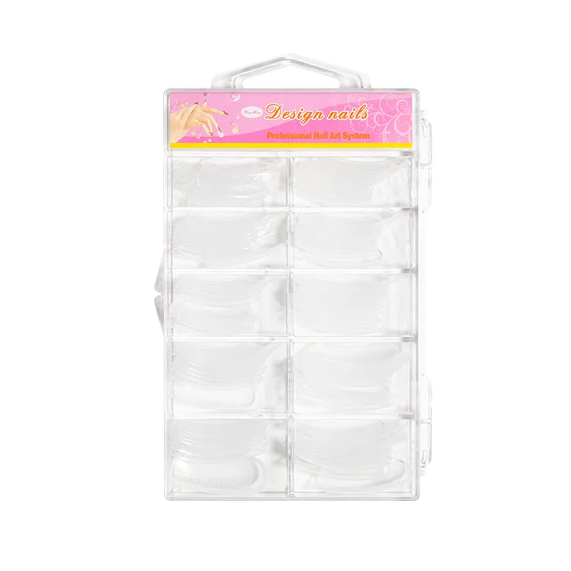 УФ-гель акриловые накладные ногти 100 шт. искусственные ногти 10 размеров разные цвета для полигеля