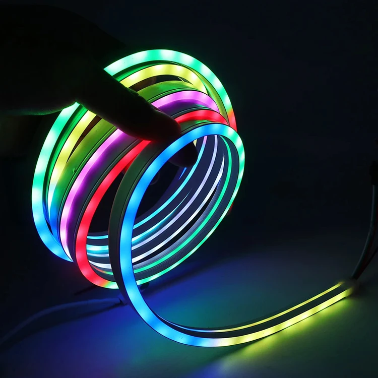 Лидер продаж силиконовый неоновый шнур 12 В 24 110 120 240 в 230 Rgb 360 градусов гибкий светодиодный светильник неоновая