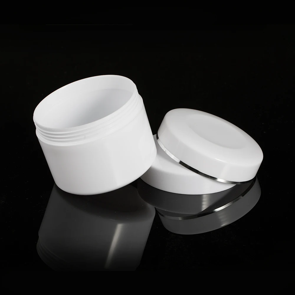 200g 250g large-capacity single-layer screw up type PP material plastic cream jar cosmetic empty container