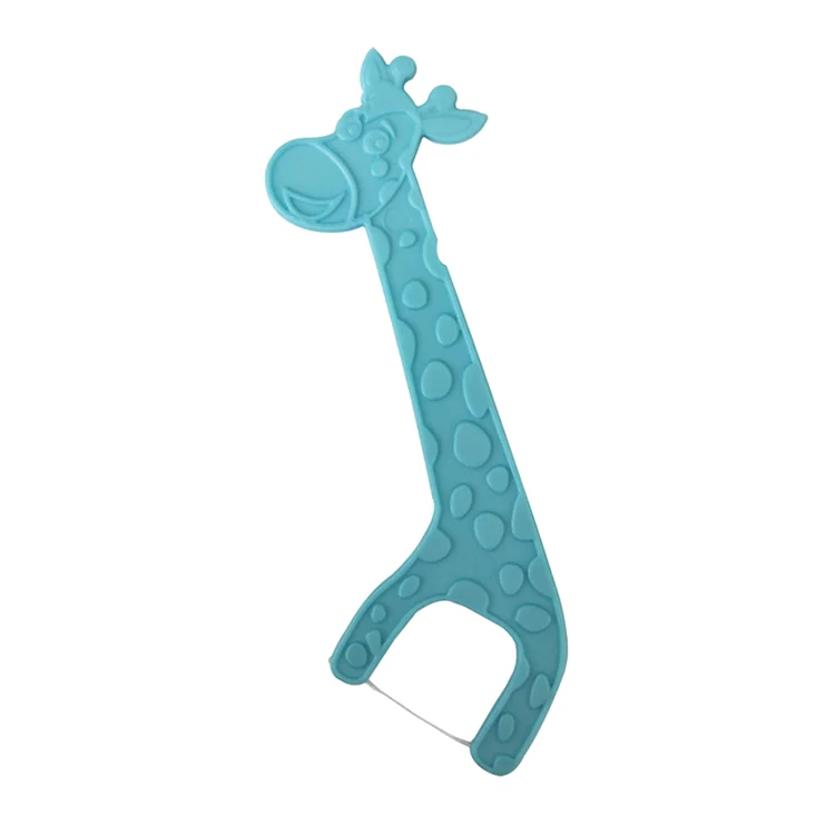 Eco Friendly Animal Design Children Hygiene Nylon Thread Dental Toothpick Dental Floss Pick