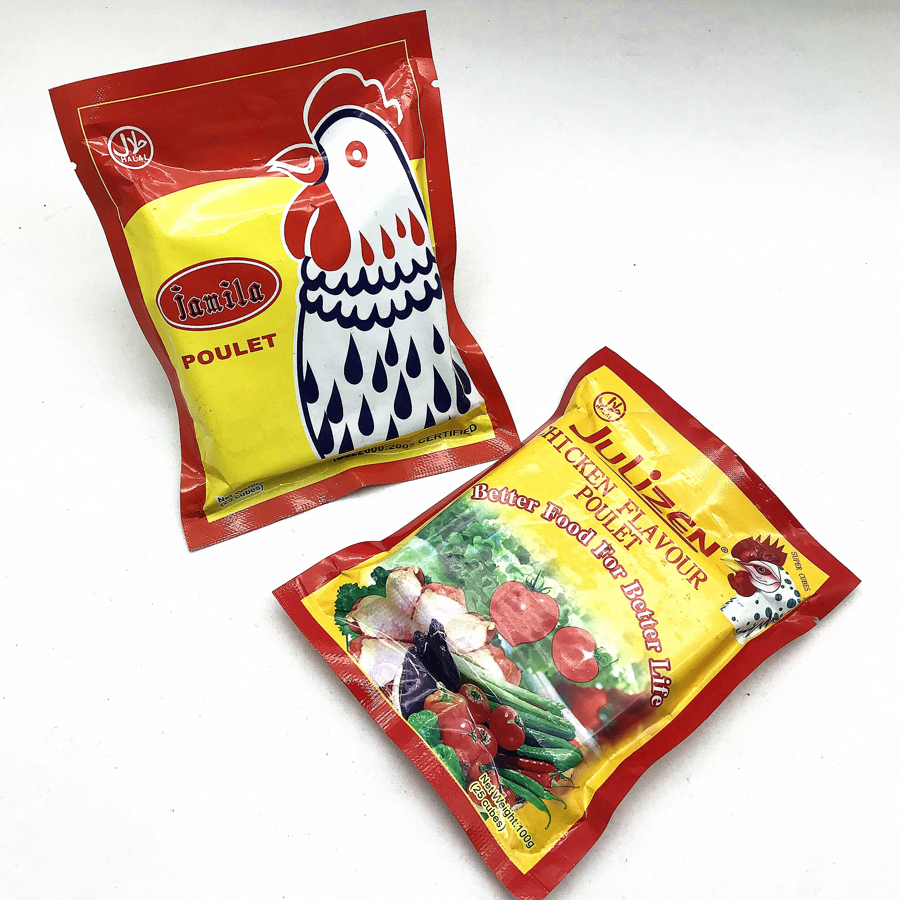 China Manufacture Spices Taste Mixed Seasonings 4G 10 Cube Chicken Powders For African Halal Muslim Food Cooking