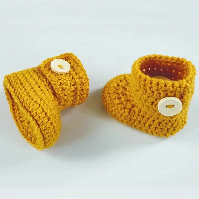 Y-Z Handmade Crochet Knit Soft Newborn Baby Modern Cotton Booties Shoes Socks for Baby Girl