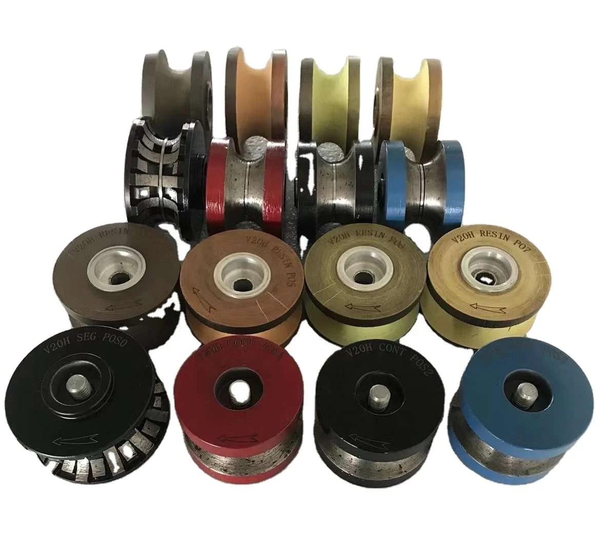 V20/V30 Diamond Router Bits Full Bullnose Profile Granite Router Bits for Stone Edge Grinding Polishing